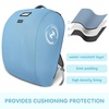 YOREPEK Padded Car Seat Stroller Travel Bag for Air Travel Gate Check | for Doona, Evenflo Shyft Dualride with Base, Infant Car Seat Trave Bag, Lockable Zipper, Soft Backpack Straps, Foldable(Ocean Blue)