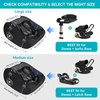 YOREPEK Padded Car Seat Stroller Travel Bag for Air Travel Gate Check | for Doona, Evenflo Shyft Dualride with Base, Infant Car Seat Trave Bag, Lockable Zipper, Soft Backpack Straps, Foldable(Black All)