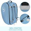 YOREPEK Padded Car Seat Stroller Travel Bag for Air Travel Gate Check | for Doona, Evenflo Shyft Dualride with Base, Infant Car Seat Trave Bag, Lockable Zipper, Soft Backpack Straps, Foldable(Ocean Blue)