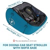 YOREPEK Padded Car Seat Stroller Travel Bag for Air Travel Gate Check | for Doona, Evenflo Shyft Dualride with Base, Infant Car Seat Trave Bag, Lockable Zipper, Soft Backpack Straps, Foldable(Deep Blue)