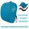 YOREPEK Padded Car Seat Stroller Travel Bag for Air Travel Gate Check | for Doona, Evenflo Shyft Dualride with Base, Infant Car Seat Trave Bag, Lockable Zipper, Soft Backpack Straps, Foldable(Deep Blue)