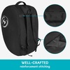 YOREPEK Padded Car Seat Stroller Travel Bag for Air Travel Gate Check | for Doona, Evenflo Shyft Dualride with Base, Infant Car Seat Trave Bag, Lockable Zipper, Soft Backpack Straps, Foldable(Black All)