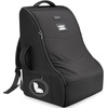 YOREPEK Carseat Bags for Air Travel, Baby Airplane Travel Essentials | Shoulder Strap, Waist Strap, Padded Portective, PU Leather Wear-Resistant Bottom, Car Seat Bag with Side Pocket(Black All)