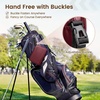 YOREPEK Golf Gifts for Men, Complete Golf Accessories Kit PU Leather Case | Golf Set with Balls, Tees, Monocular, Divot Tool, Scorekeeper, Golf Ball Clip, Brush, Golf Gifts for Dad, Golf Stuff for Men(Red)