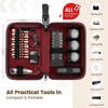 YOREPEK Golf Gifts for Men, Complete Golf Accessories Kit PU Leather Case | Golf Set with Balls, Tees, Monocular, Divot Tool, Scorekeeper, Golf Ball Clip, Brush, Golf Gifts for Dad, Golf Stuff for Men(Black Red)