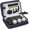 YOREPEK Golf Gifts for Men, Complete Golf Accessories Kit PU Leather Case | Golf Set with Balls, Tees, Monocular, Divot Tool, Scorekeeper, Golf Ball Clip, Brush, Golf Gifts for Dad, Golf Stuff for Men(Navy Blue)