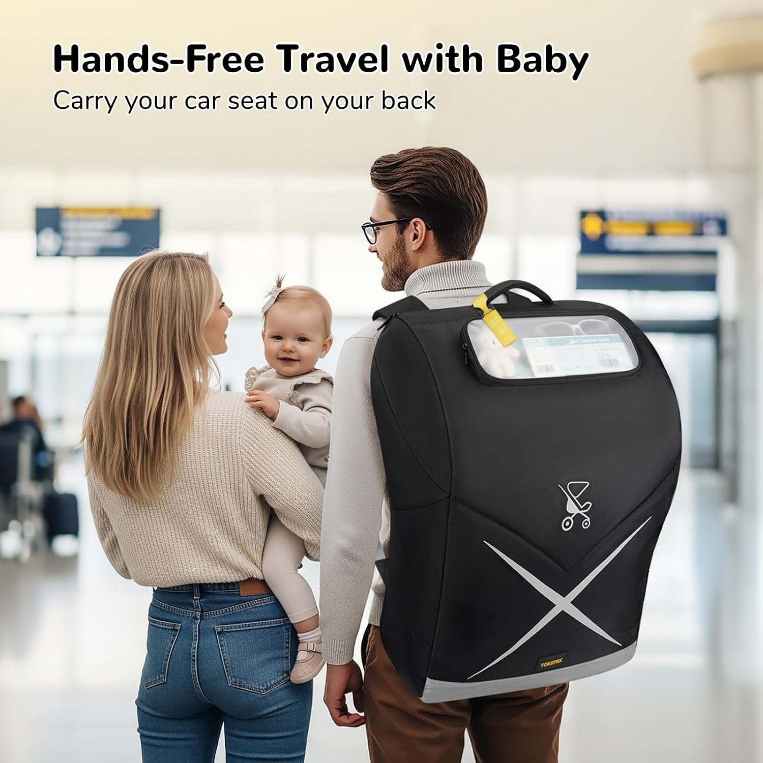 image:imageYOREPEK Travel Bag for Doona Car Seat Stroller with Luggage Tag