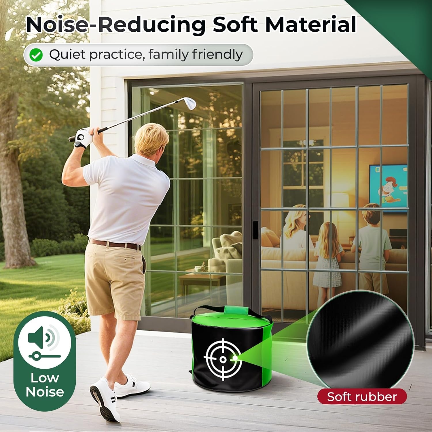 image:imageYOREPEK Golf Impact Bag for Swing Training Golf Training Aids for Men