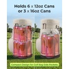 YOREPEK Golf Cooler Bag, Golf Bag Shaped 6-Can Cooler with 2 Can Sleeves(Beige)