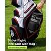 YOREPEK Golf Cooler Bag, Golf Bag Shaped 6-Can Cooler with 2 Can Sleeves(Black)