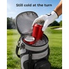 YOREPEK Golf Cooler Bag, Golf Bag Shaped 6-Can Cooler with 2 Can Sleeves(Black)